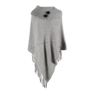 Poncho Grosse Maille Femme - 4 coloris