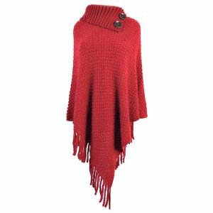 Poncho Grosse Maille Femme - 4 coloris