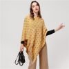 Poncho Femme Moutarde