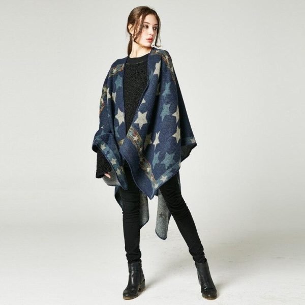 Poncho Femme Etoile