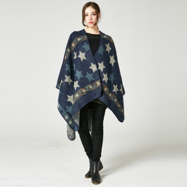 Poncho Femme Etoile