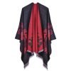Poncho Femme Fleurs