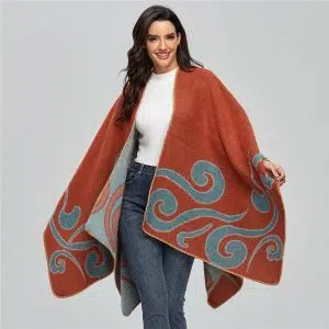 Poncho Femme Tribal