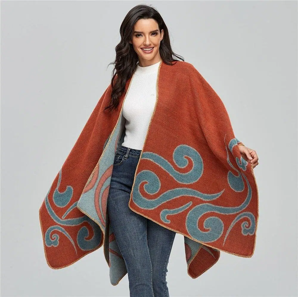 Poncho Femme Tribal