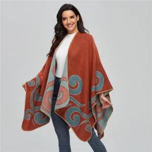 Poncho Femme Tribal
