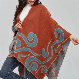 Poncho Femme Tribal