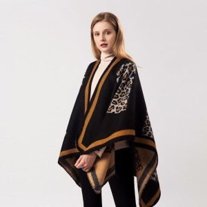 Poncho Léopard Femme