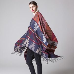 Poncho Femme Coloré