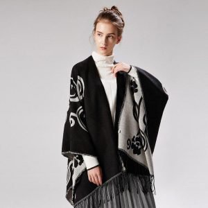 Poncho Femme Luxe