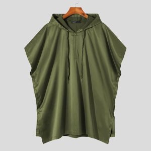 Poncho Capuche Homme à Fermeture Éclair - 3 coloris