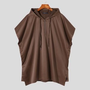 Poncho Capuche Homme à Fermeture Éclair - 3 coloris