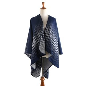 Poncho Femme Bleu Marine