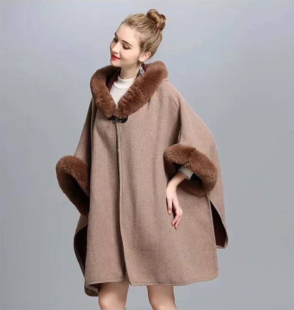 Cape marron femme sale