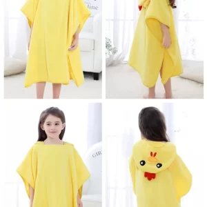 Poncho de Bain Enfant Girafe