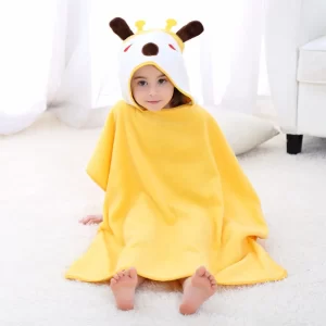 Poncho de Bain Enfant Girafe