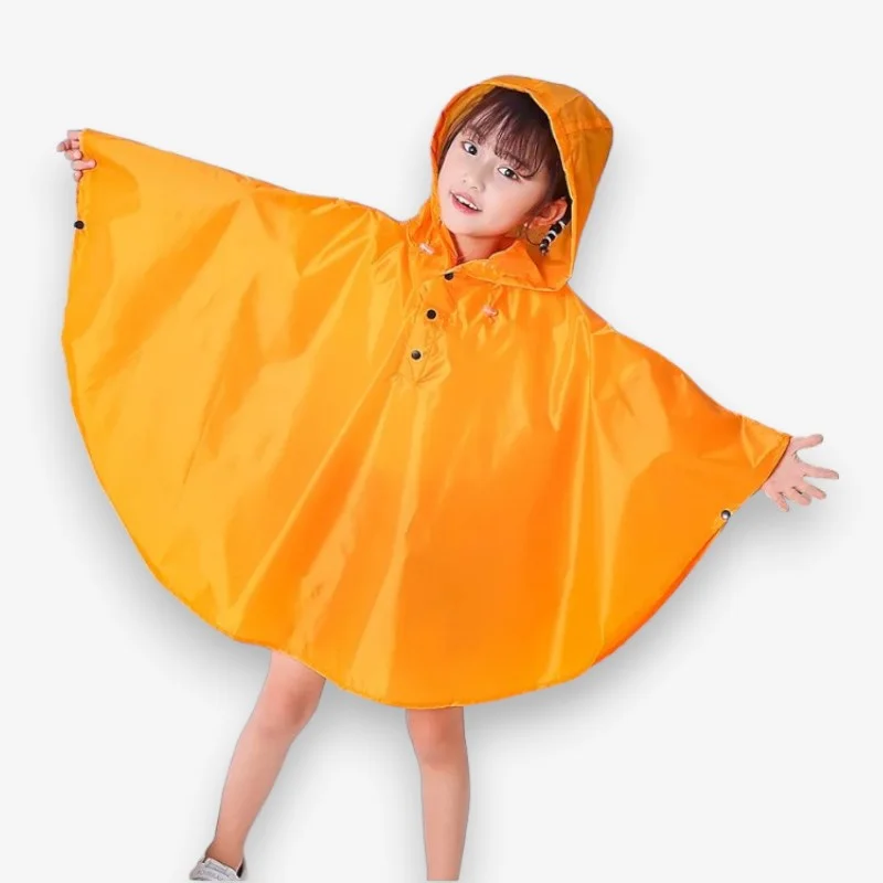 Poncho De Pluie Enfant Garçon/fille - Imperméable Respirant, Léger, Boutonné - Taille 146