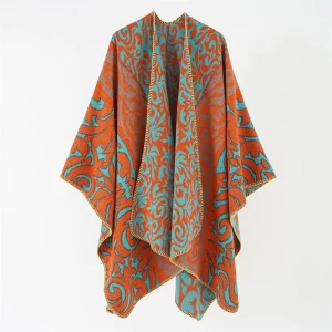 Poncho Cape Orange