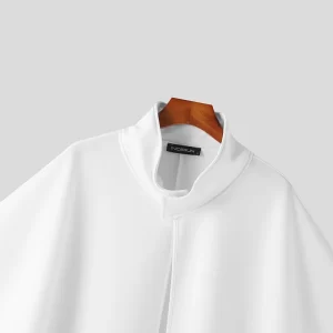 Poncho Blanc Homme