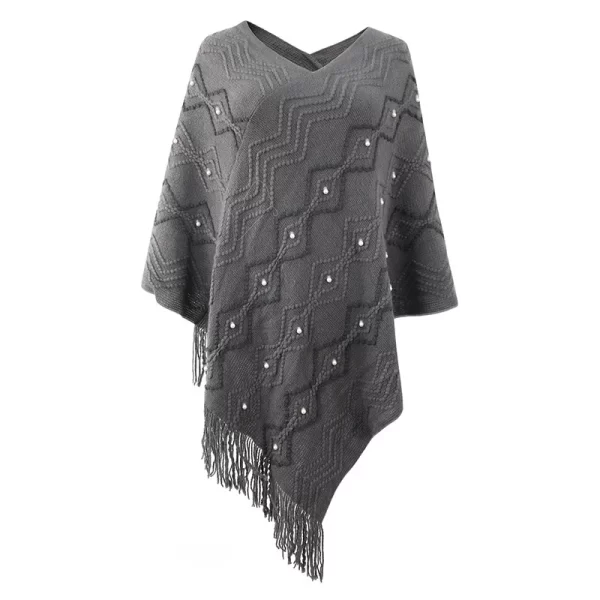 Pull Poncho Femme Sans Manche