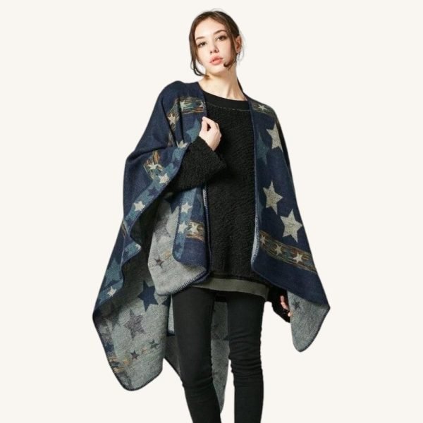 Poncho Femme Etoile