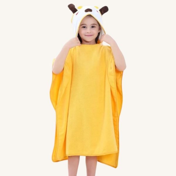 Poncho de Bain Enfant Girafe