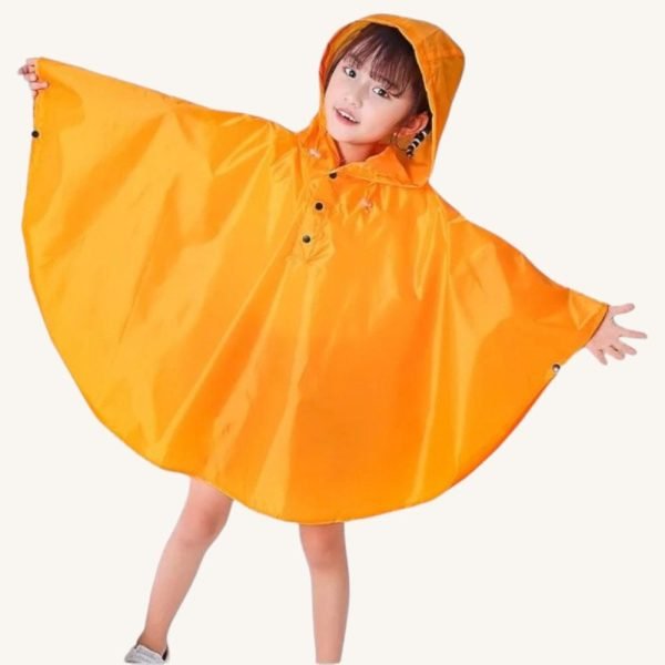 Poncho de Pluie Enfant Orange