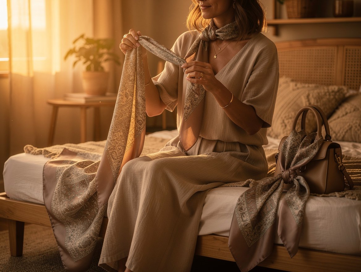 Quel format de foulard choisir selon le nœud que vous souhaitez faire ? – comment nouer un foulard