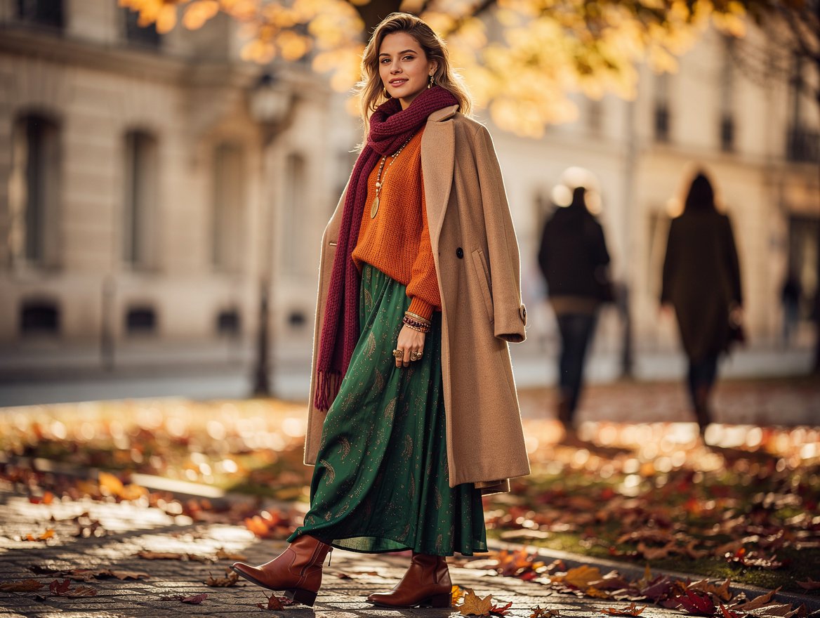 La palette de couleurs idéale pour un look automne réussi