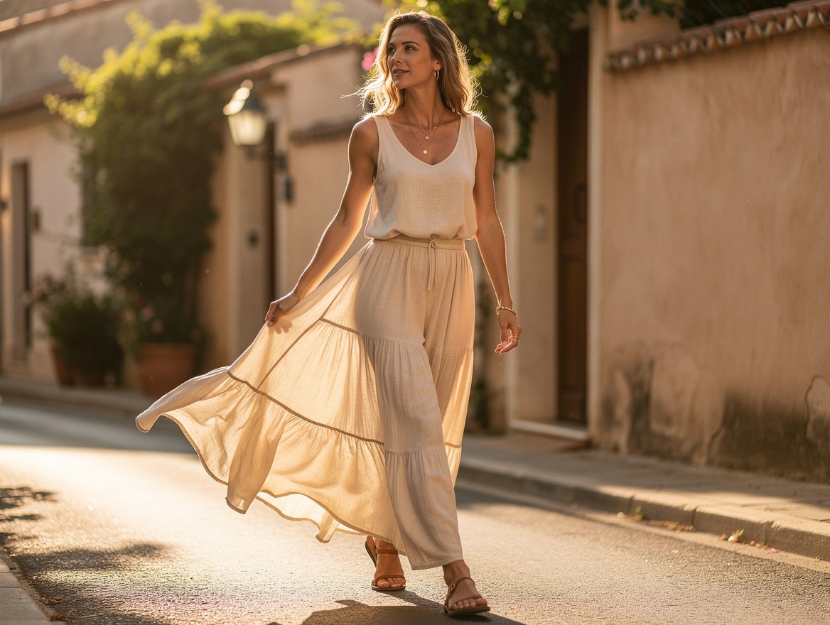 Look jupe longue été : l'élégance bohème sans effort – look ete