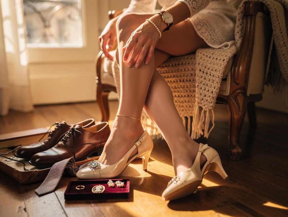 Chaussures et bijoux années 50 : les accessoires qui font tout le style – mode annees 50