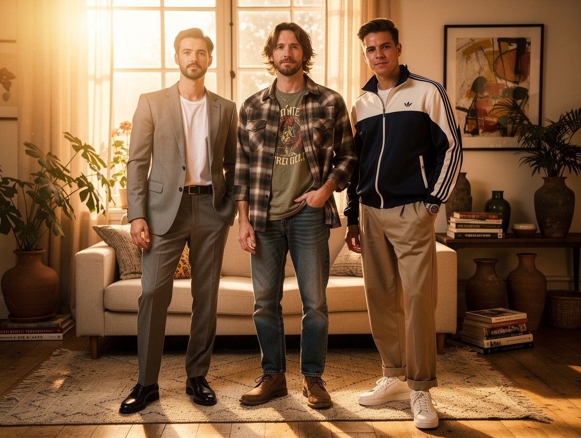 Les trois grandes esthétiques de la mode masculine des années 90 – mode homme annees 90
