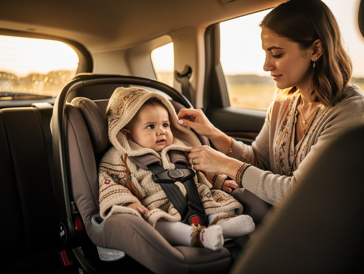 Le poncho bébé voiture : sécurité d'abord, confort ensuite