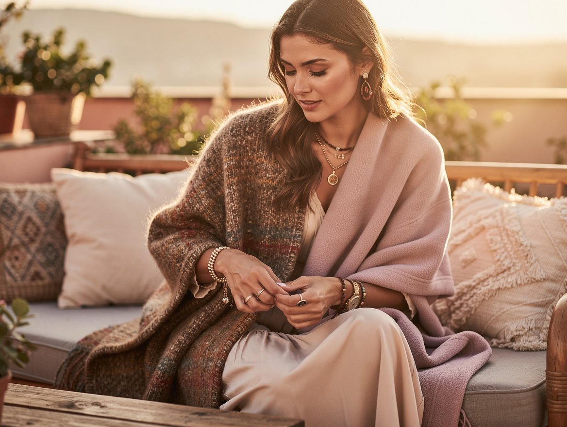 Poncho femme en laine, polaire ou synthétique : quelle matière choisir ?