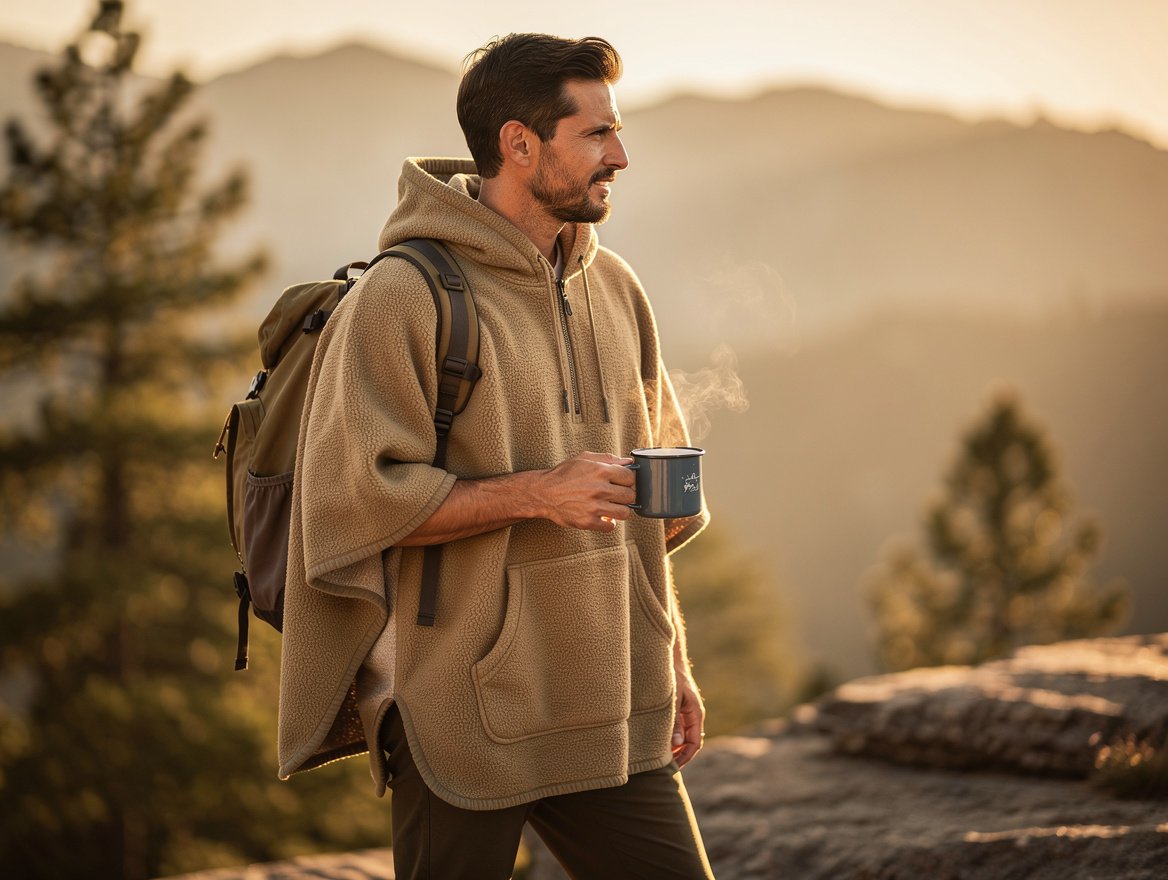 Poncho polaire homme : un allié outdoor souvent sous-estimé